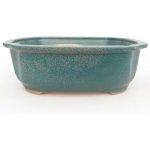 E-bonsai Keramická bonsai miska 22 x 18 x 7,5 cm modrá – Zboží Dáma