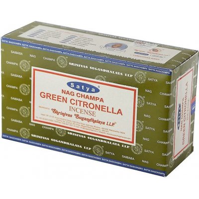Shrinivas Satya Vonné tyčinky Green Citronella 15 g – Hledejceny.cz