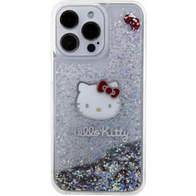 Hello Kitty Liquid Glitter Electroplating Head Logo iPhone 15 Pro Max čiré – Zboží Mobilmania