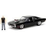 Jada Rychle a zběsile 1970 Dodge Charger + figurka Dominic Toretto kovová 1:24 – Zboží Dáma