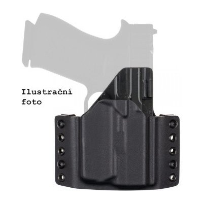 RH Holsters kydex pro Glock 43X MOS + TLR-7 Sub levé poloviční swtg Speedloops černé