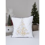 MKLuzkoviny.cz Vánoční mikroplyš Vánoční strom 40 x 40 cm – Zboží Mobilmania