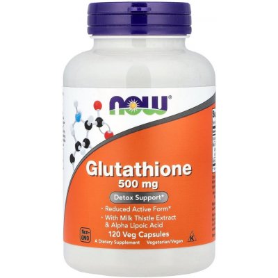 Now Foods Glutation 500 mg 120 veg kapslí – Hledejceny.cz