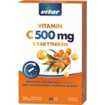 Vitar Vitamín C 500 mg s rakytníkem 60 kapslí – Hledejceny.cz