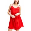 Dámské šaty Tommy Hilfiger Tommy Jeans dámské červená šaty TJW essential strap dress