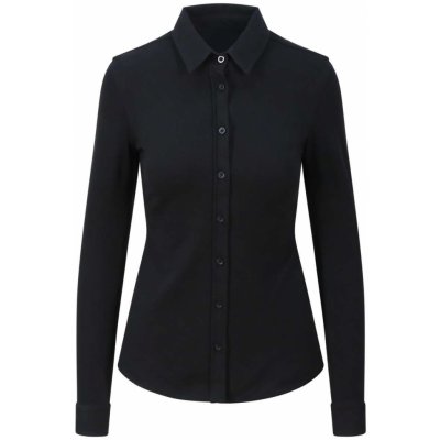 So Denim dámská košile z piqué úpletu Anna černá – Zbozi.Blesk.cz