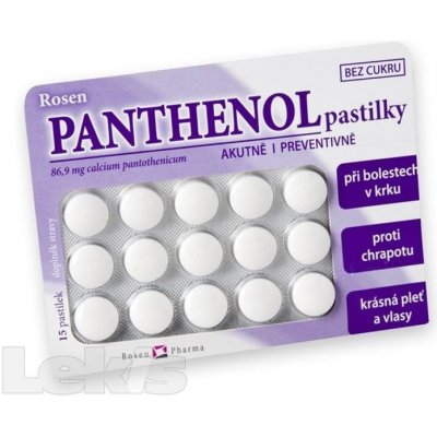 Rosen Panthenol 15 pastilek – Hledejceny.cz