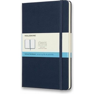 Zápisník Moleskine - tvrdé desky, L, tečkovaný - modrý – Zboží Živě