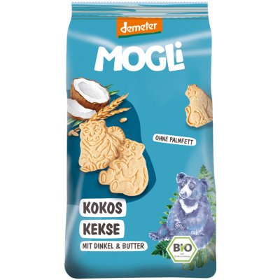 MOGLI Bio kokosové sušenky s certifikací Demeter 3r+ 125 g – Sleviste.cz
