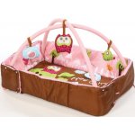 Ludi Hrací deka s mantinelem a hrazdou Sova růžová – Zboží Mobilmania