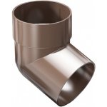 Gutta Aqua plastové okapové koleno 67,5° 90 mm hnědé – Sleviste.cz