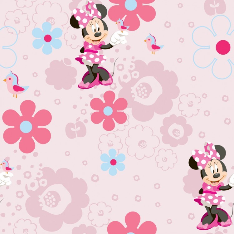 Specifikace Papírová tapeta 72199 Dětská tapeta na zeď Disney Minnie Mouse  barva růžová rozměr 10,05 m x 53 cm - Heureka.cz