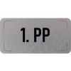Piktogram Označení podlaží - 1. PP, hliníková tabulka, 300 x 150 mm