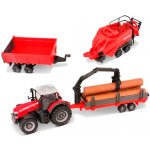 Bburago Massey Ferguson 8740S s doplňky – Zboží Mobilmania