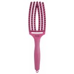 Olivia Garden Finger Brush kartáč na vlasy masážní 6-řadový střední Bright Pink – Zboží Mobilmania