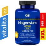 GS Magnesium citrate pure 1340 mg + B6 365 tablet – Hledejceny.cz