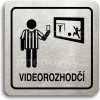 Piktogram ACCEPT Piktogram videorozhodčí II - stříbrná tabulka - černý tisk