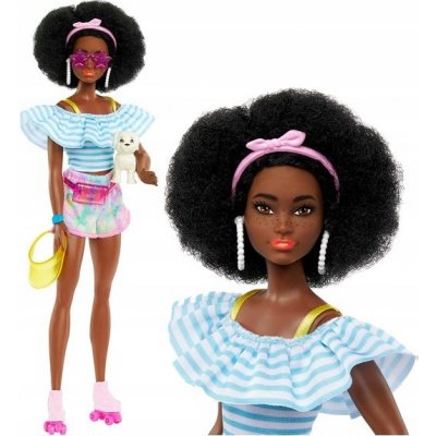 Barbie na kolečkových bruslích s pejskem – Sleviste.cz