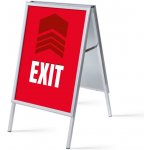 Jansen Display Set reklamního áčka A1, Východ, červený, anglicky, 639 x 1094 mm – Zboží Živě