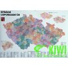 Nástěnné mapy Žaket vydavatelství nástěnná mapa ČR 1:400 t. - admin.,137x97 cm - lišta