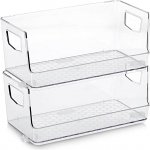 Zeller Present Stohovatelné úložné boxy s otevřenou přední hranou 2 ks 26 x 13 x 20 – Zboží Dáma