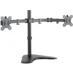 CONNECT IT TwinArm stolní držák na 2 monitory, s podstavcem, ČERNÝ (CMF-3204-BK) – Zboží Živě