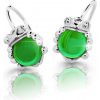 Náušnice Cutie Jewellery dětské naušnice C3758-B green