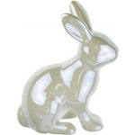 Zajíc keramický bílý 13 cm – Zboží Dáma