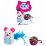 Hr.LKPET Mys se santou 9x17cm a balonek 5cm pro kocky – Sleviste.cz