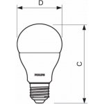 Philips LED žárovka E27 8W 2700K 230V A60 SET3ks P775490 – Zboží Živě