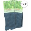 Emi Ross B-2100 dámské ponožky z bambusového vlákna 2 páry modré