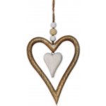 Srdce závěs dřevo 6,7cm * – Hledejceny.cz