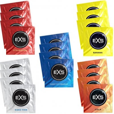 EXS kondomy Mix II. testovací sada 20 ks – Zboží Mobilmania