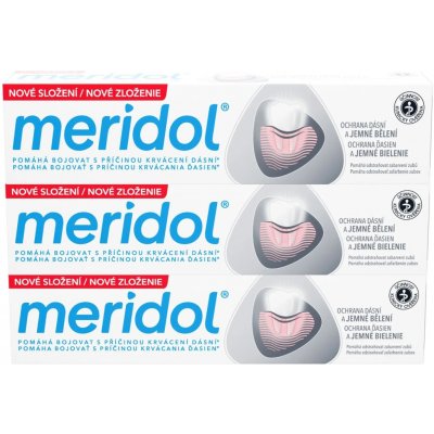 Meridol Bělící 3 x 75 ml – Hledejceny.cz