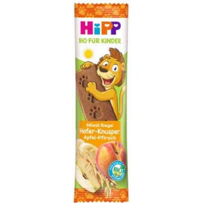 HiPP BIO müsli tyčinka jablko broskev 20 g – Zboží Dáma