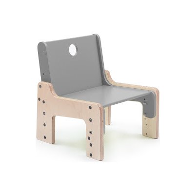 Mimimo dřevěná rostoucí židle Nube šedá