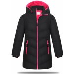 Kugo KB2380 černá sytě růžové zipy – Zboží Dáma