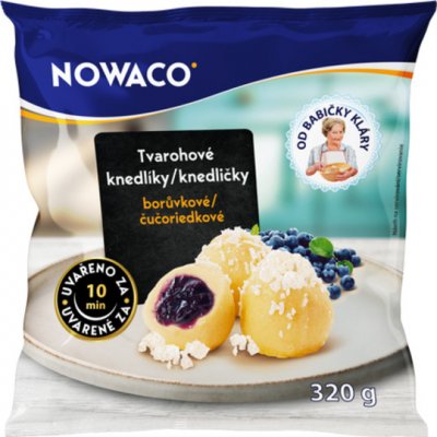 Nowaco Tvarohové knedlíky borůvkové Nowaco 320 g – Zboží Dáma