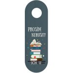 Závěs na kliku - nerušit, učím se – Zboží Dáma