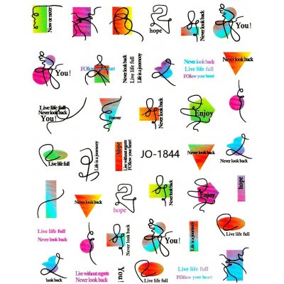 Samolepky na nehty Colorful JO-1844 – Hledejceny.cz