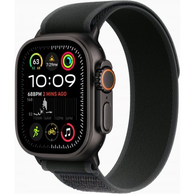 Apple Watch Ultra 2 49mm černý titan s černým trailovým tahem S/M MX4U3CS/A – Zboží Živě