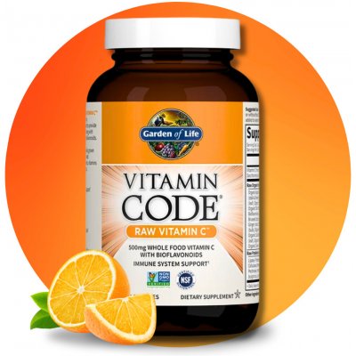 Garden of Life Vitamin Code Vitamín C 120 kapslí – Hledejceny.cz