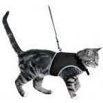 Postroj kočka vesta 24-42cm /1,20m černá TR 1ks – Zboží Mobilmania