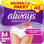 Always Inkontinenční kalhotky Always Discreet velikost M 48 ks (4 x 12 ks) pro ženy – Zboží Dáma