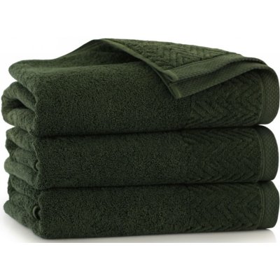 Darré ručníky a osuška Loira tmavě zelená ručníček 30 x 50