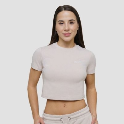 GymBeam Women‘s Agile Cropped T shirt Desert – Zbozi.Blesk.cz