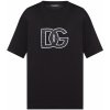 Pánské Tričko Dolce & Gabbana Embroidered Logo Black tričko černá