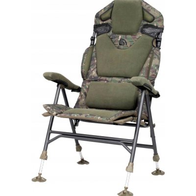 Trakker Křeslo komfortní s područkami Levelite Camo Longback Recliner – Zboží Dáma
