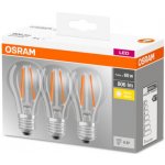 Osram LED žárovka E27 A60 7W 60W teplá bílá 2700K 3ks – Sleviste.cz