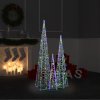 Vánoční osvětlení Nabytek XL Sada akrylových světelných LED kuželů vícebarevná 60 90 120 cm
